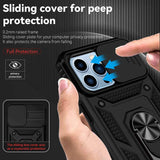 iPhone 14 Pro Case With Camera Shield Made With TPU + PC - Black