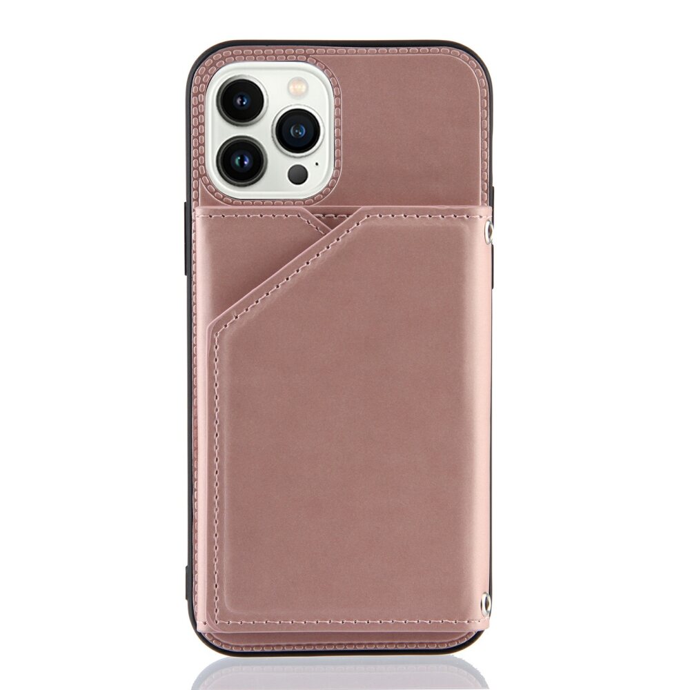 iPhone 14 Pro Case With Four Card Slots - Rose Gold