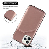 iPhone 14 Pro Max Case With Four Card Slots - Rose Gold