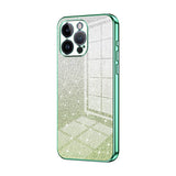 iPhone 14 Pro Max Case With Glitter Powder Shockproof - Green