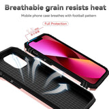 iPhone 14 Pro Max Case With Metal Ring Holder - Rose Gold