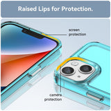 iPhone 15 Case Candy Series Shockproof Transparent Blue