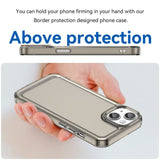 iPhone 15 Case Candy Series Shockproof Transparent Grey