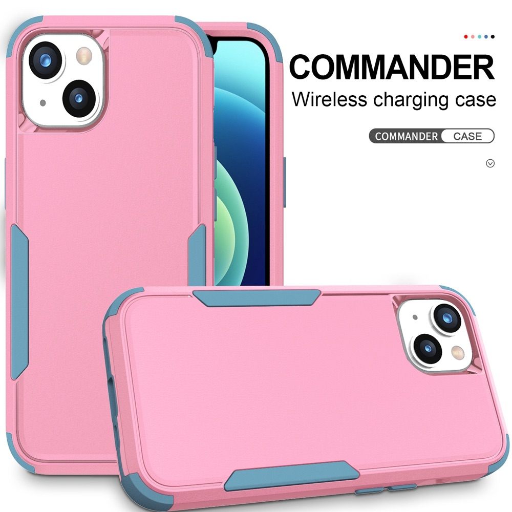 iPhone 15 Case Commuter Shockproof Armor Heavy Duty - Pink