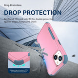 iPhone 15 Case Commuter Shockproof Armor Heavy Duty - Pink