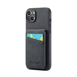 iPhone 15 Case Fierre Shann With Five card slots - Black