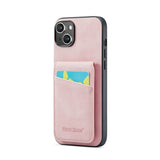 iPhone 15 Case Fierre Shann With Five card slots - Pink