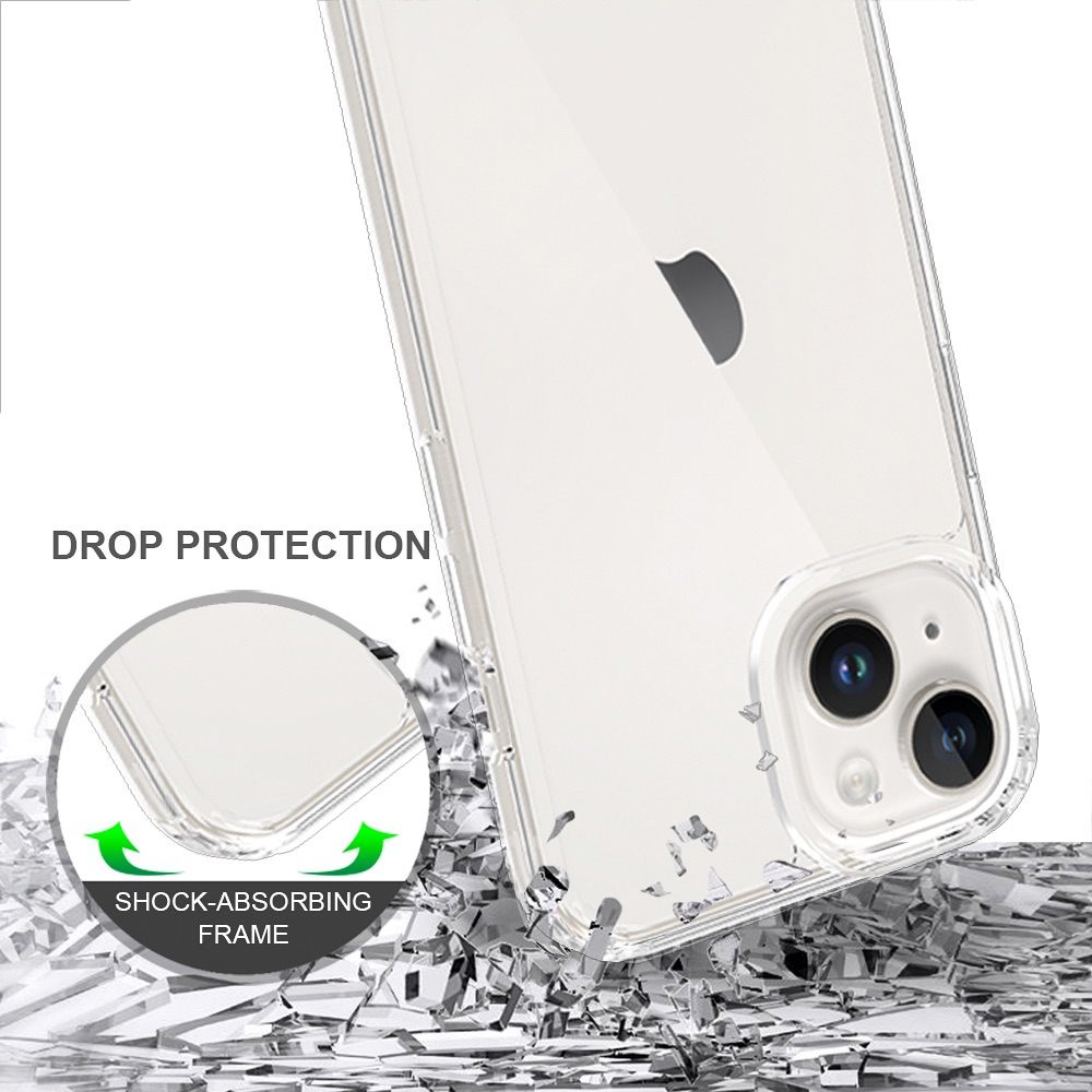 iPhone 15 Case Shockproof Protective TPU + Acrylic - Transparent