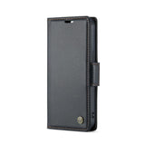 iPhone 15 Plus Case CaseMe 023 RFID Anti-theft PU Leather - Black