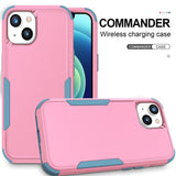 iPhone 15 Plus Case Commuter Shockproof Armor Heavy Duty - Pink