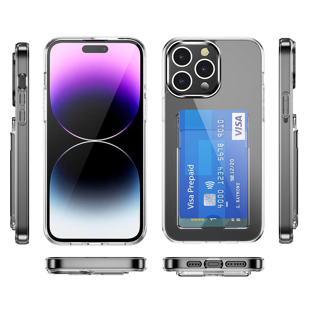 iPhone 15 Plus Case Made With TPU and One Card Slot - Transparent