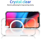 iPhone 15 Plus Case With MagSafe Magnetic Ring Corner Airbags - Clear