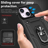 iPhone 15 Plus Case With Sliding Camshield Cover - Black