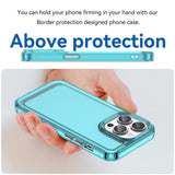 iPhone 15 Pro Case Candy Series Shockproof Transparent Blue