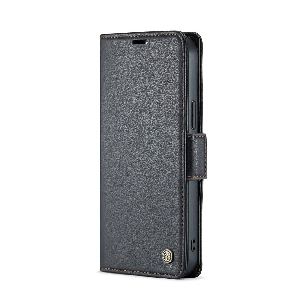 iPhone 15 Pro Case CaseMe 023 RFID Anti-theft PU Leather - Black