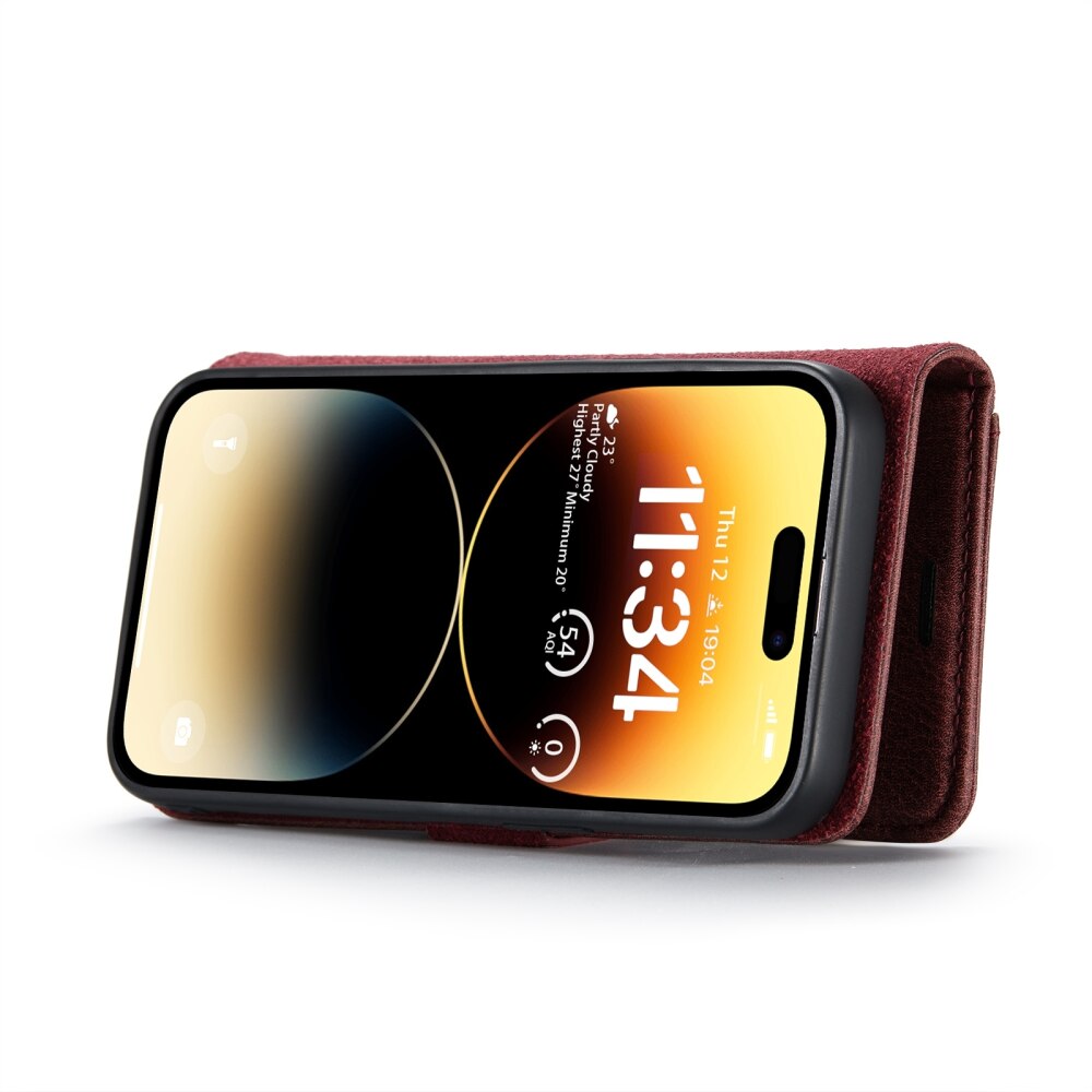 iPhone 15 Pro Case DG.MING Magnetic Detachable - Red