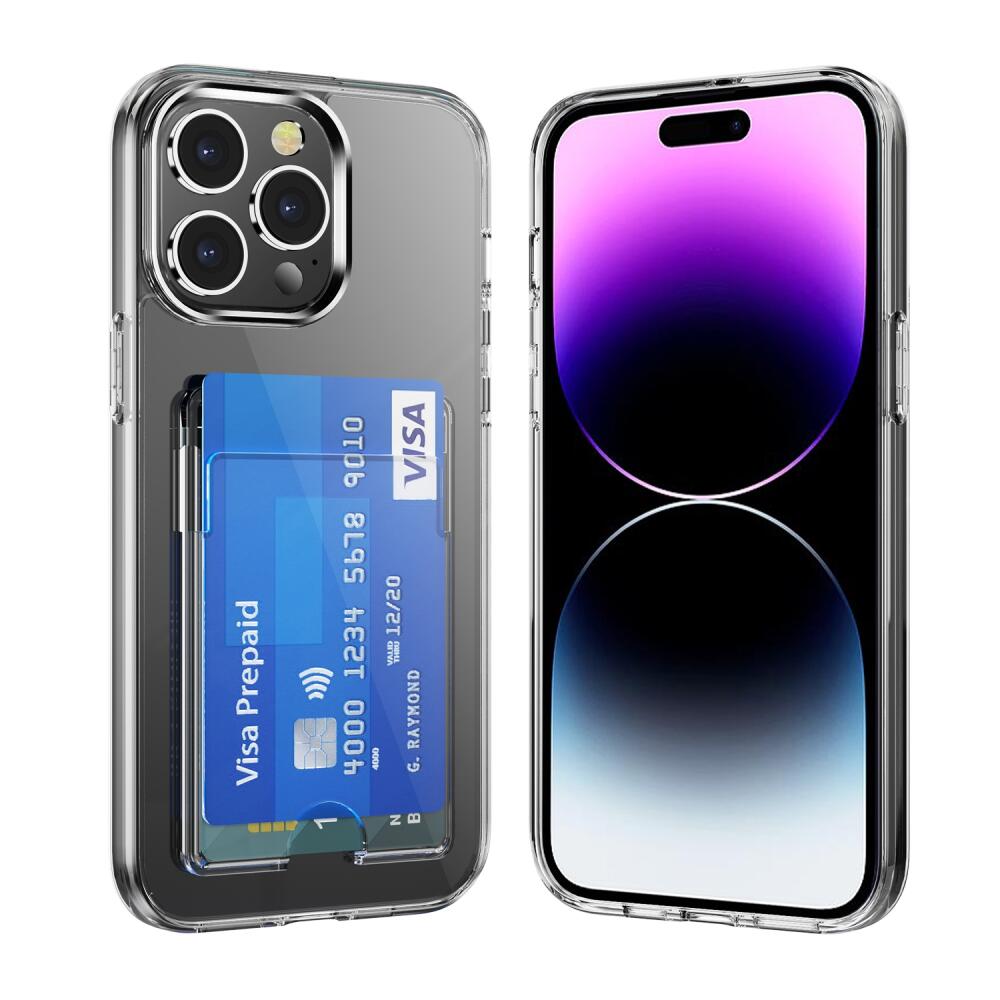iPhone 15 Pro Case Made With TPU and One Card Slot - Transparent