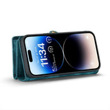 iPhone 15 Pro Case Multi-slot Detachable 2-in-1 - Blue
