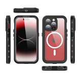 iPhone 15 Pro Max Case ShellBox IP68 Waterproof Shockproof - Black