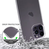 iPhone 15 Pro Max Case Shockproof Protective TPU + Acrylic - Transparent