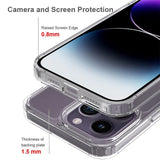 iPhone 15 Pro Max Case Shockproof Protective TPU + Acrylic - Transparent