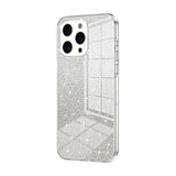 iPhone 15 Pro Max Case With Gradient Glitter Powder Shockproof - Transparent