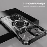 iPhone 15 Pro Max Case With MagSafe Magnetic Ring - Transparent Black