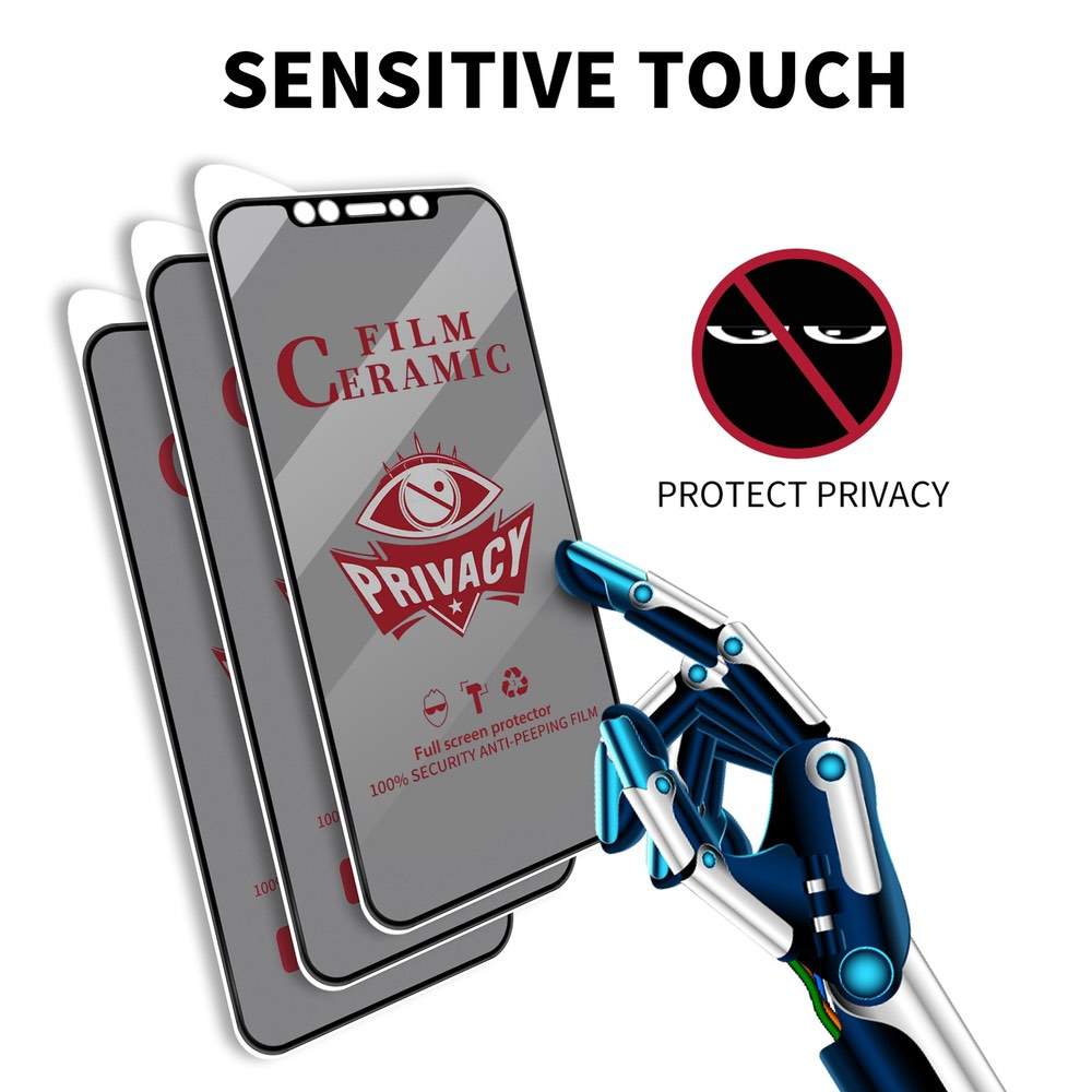 iPhone 16 Plus Privacy Ceramic Film - Full Coverage HD Anti-Peep Screen Guard