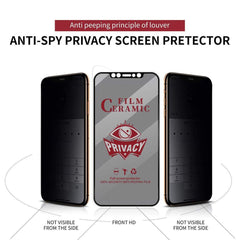 iPhone 16 Pro Max Screen Protector Privacy Ceramic Film - Full Coverage HD Anti-Peep