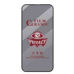 iPhone 16 Pro Max Screen Protector Privacy Ceramic Film - Full Coverage HD Anti-Peep