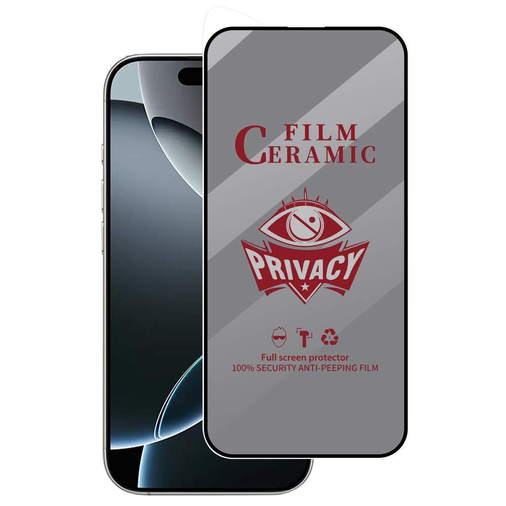 iPhone 16 Pro Privacy Ceramic Film - Full Coverage HD Screen Protector
