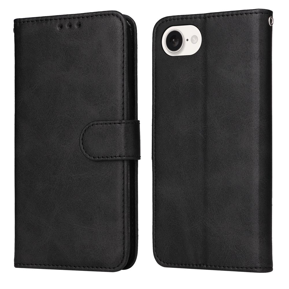 iphone-16e-case-classic-calf-texture-flip-pu-leather-black