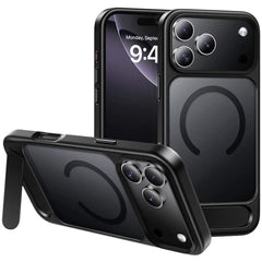 iPhone 17 Case HOCO AS12 MagSafe Semi-Transparent Kickstand Cover