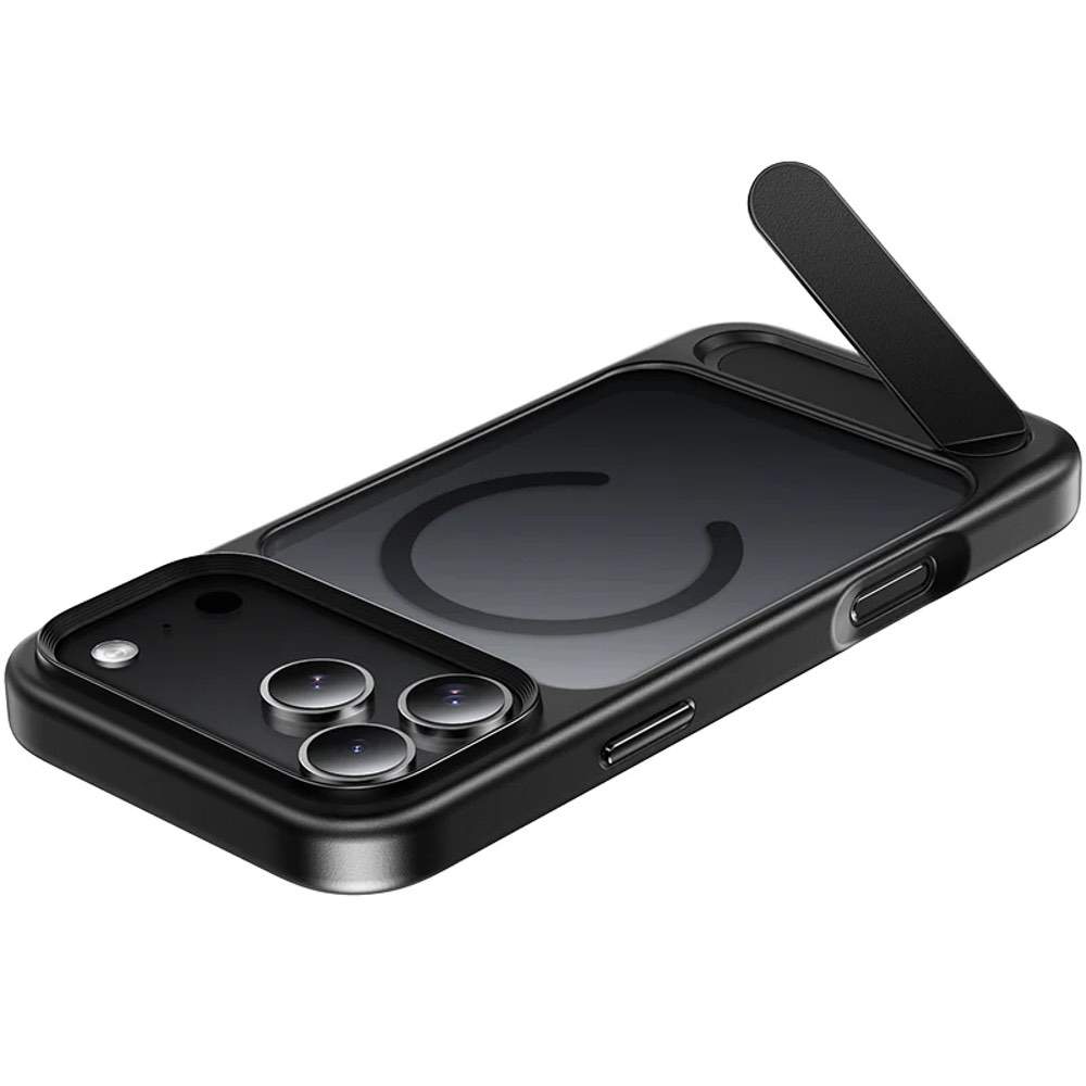 iPhone 17 Case HOCO AS12 MagSafe Semi-Transparent Kickstand Cover