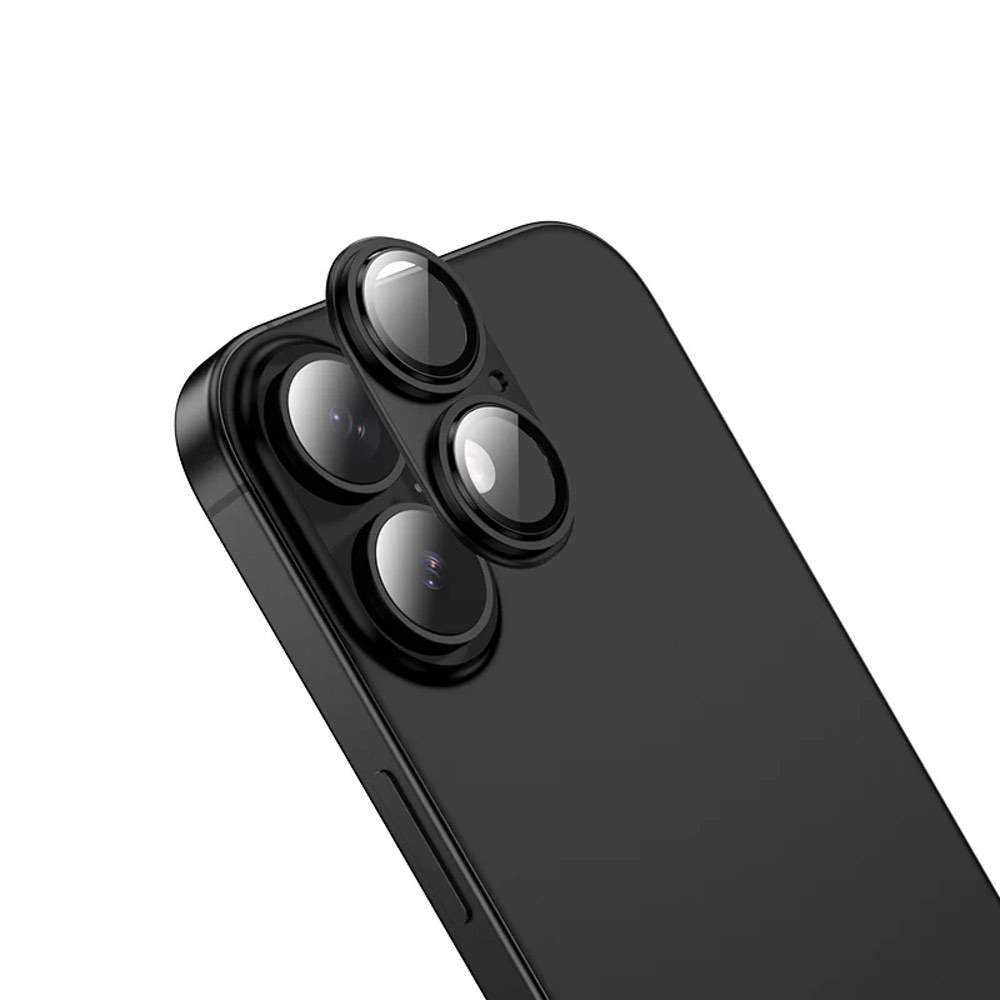 iPhone 17 Lens Protector HOCO V16 Aluminum Full Guard – Black