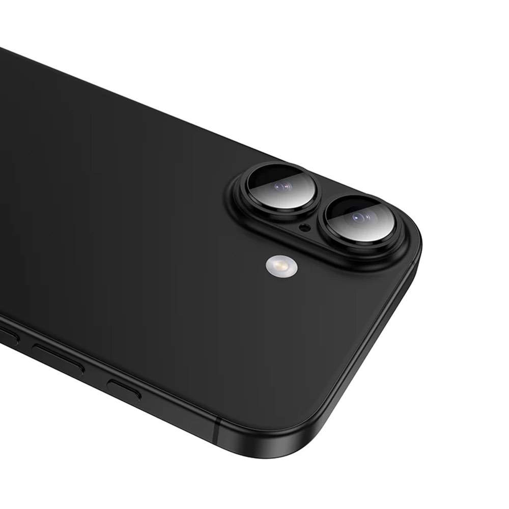 iPhone 17 Lens Protector HOCO V16 Aluminum Full Guard – Black