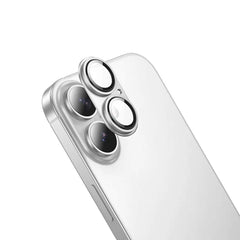 iPhone 17 Lens Protector HOCO V16 Aluminum Full Guard – Silver