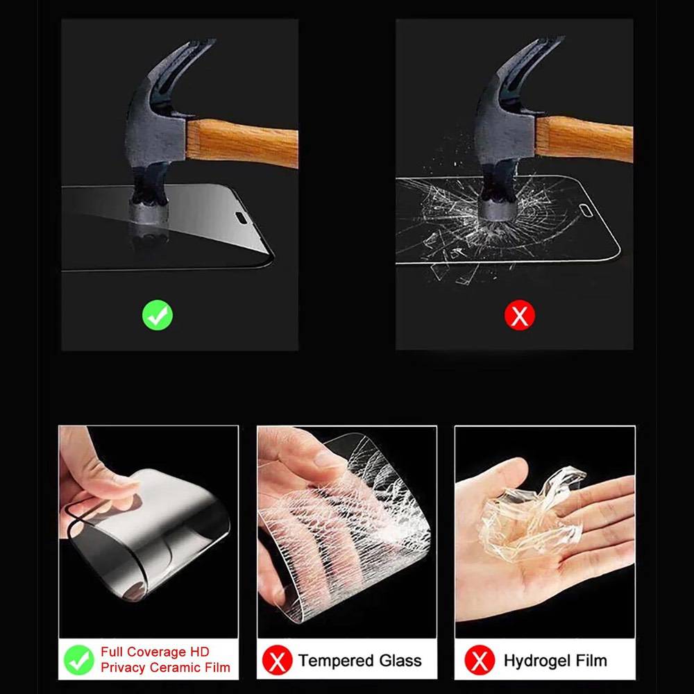 iPhone 17 Privacy Ceramic Film - Full Coverage HD Anti-Peeping Screen