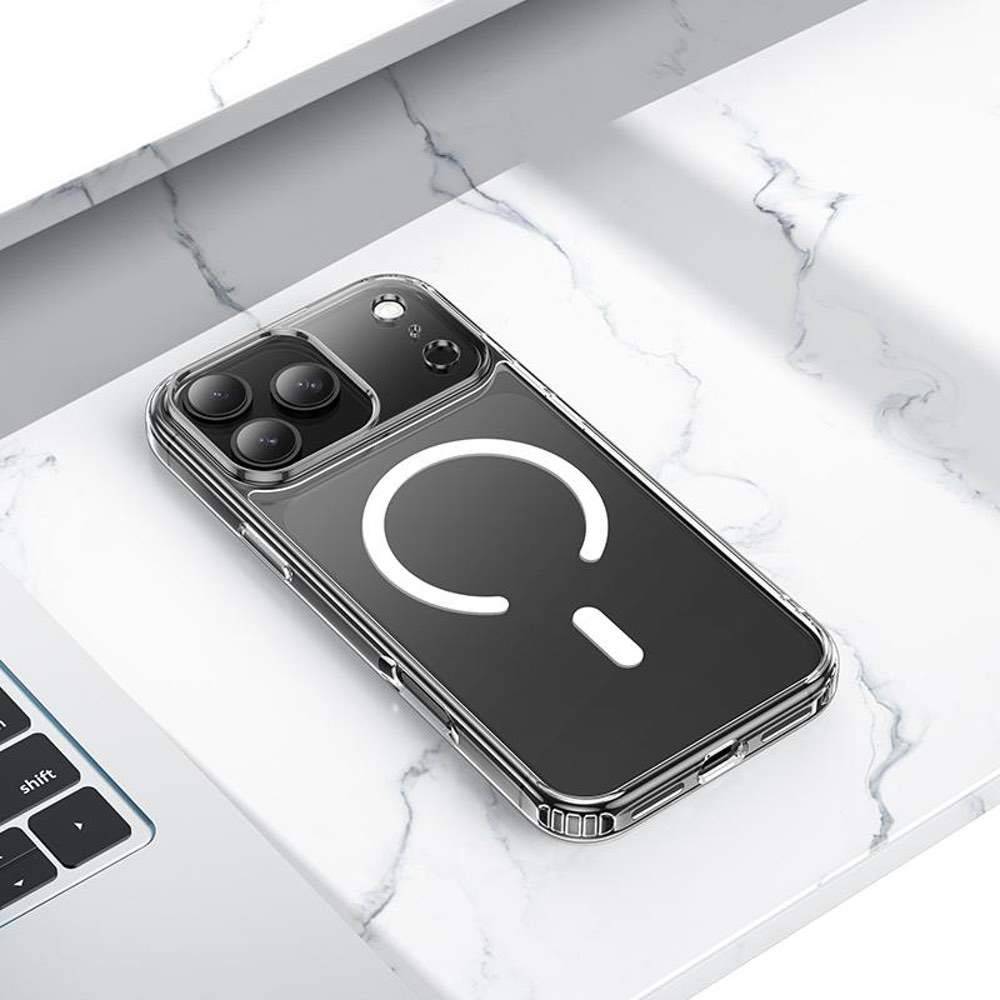 iPhone 17 Pro Case - Clear Acrylic MagSafe Cover (Transparent)