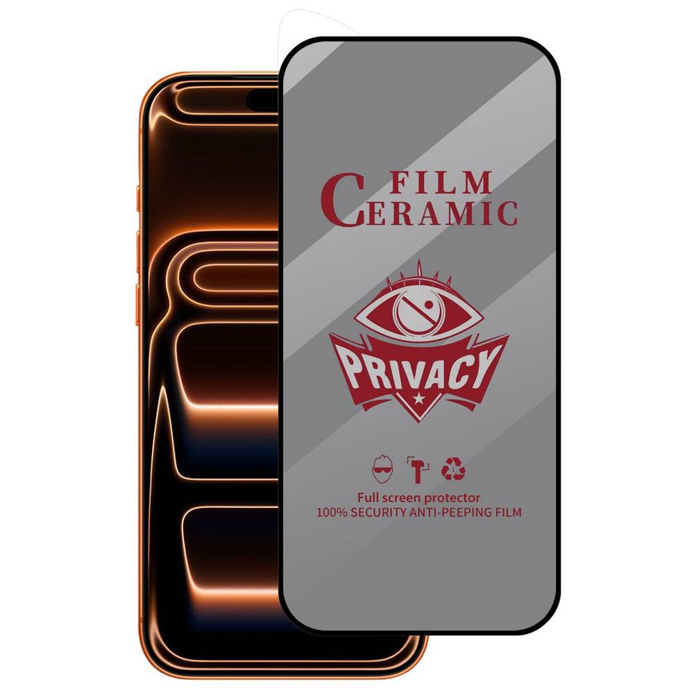 iPhone 17 Pro Max Privacy Ceramic Film - Full Coverage HD Anti-Peeping