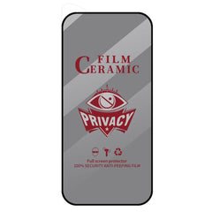 iPhone 17 Pro Privacy Ceramic Film - Full Coverage HD Anti-Peeping Screen