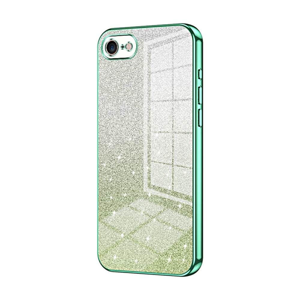 iPhone SE 2022 / 2020 / 8 / 7 Case With Glitter Powder Shockproof - Green