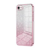 iPhone SE 2022 / 2020 / 8 / 7 Case With Glitter Powder Shockproof - Pink