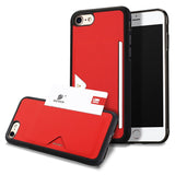 iPhone SE 2022 / 2020 / 8 / 7 Case Dux Ducis PU Leather + TPU - Red