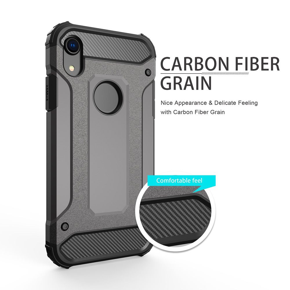 iPhone XR Case Armor Heavy Duty Protective - Black