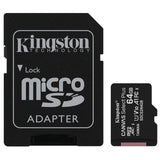 Kingston Micro SD Card 64GB with SD Card Adapter