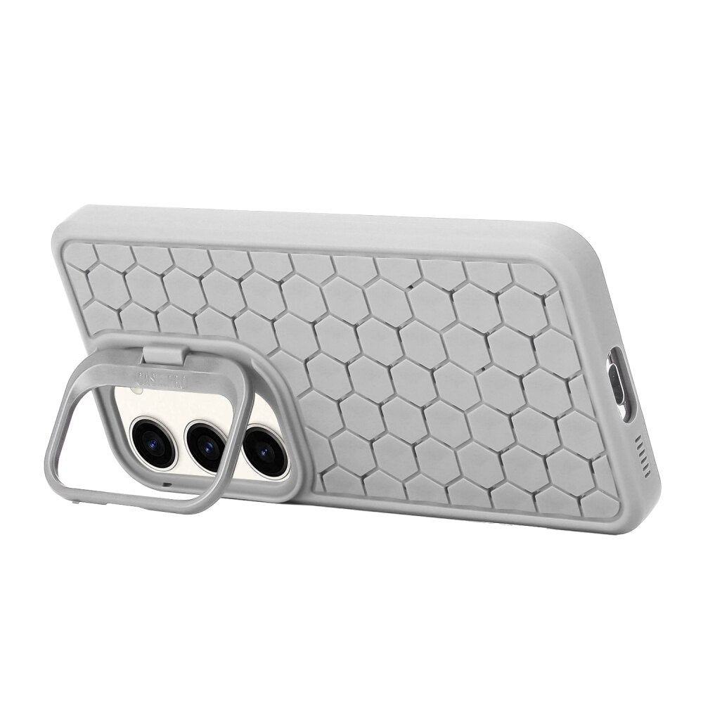 Samsung Galaxy S23 5G Case Lens Holder Shockproof TPU - Grey