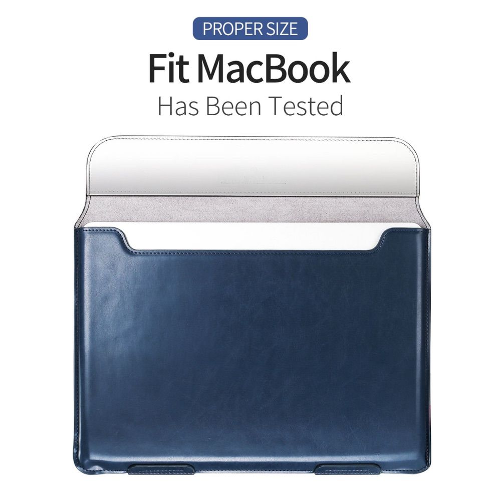 MacBook Air 13.3 Case Dux Ducis HEFI Series PU Leather - Blue