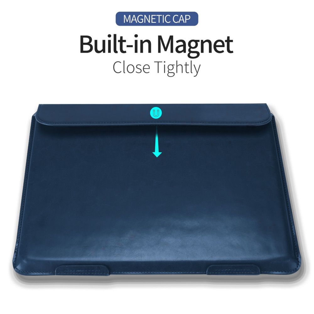 MacBook Air 13.3 Case Dux Ducis HEFI Series PU Leather - Blue