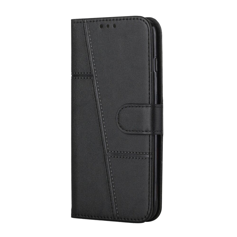 Samsung Galaxy A73 5G Case Magnetic PU Leather - Black